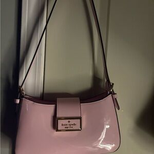 Kate Spade Pink patent shoulder bag